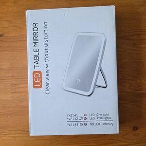 LED Table Mirror - 3 Light Options